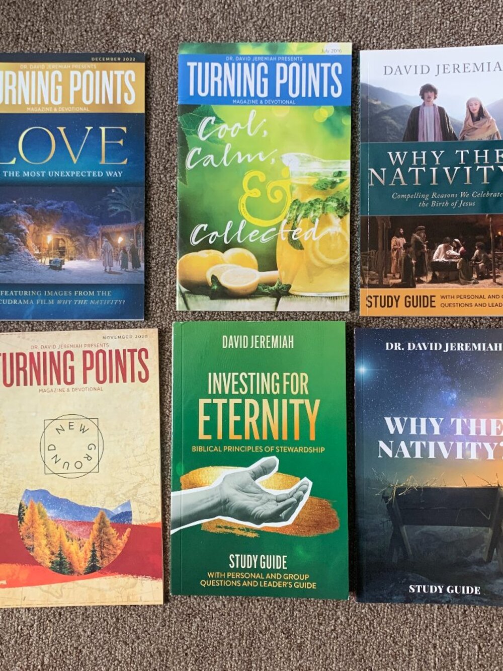 Dr David Jeremiah Devotional Booklet Lot Why the Nativity Turning Points 5pc